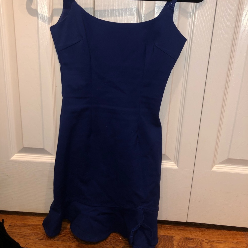 Ruffle bottom super down dress